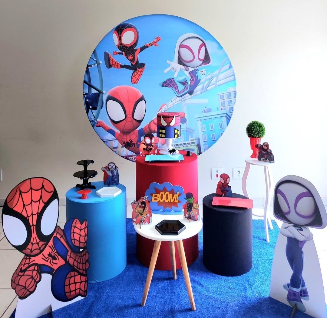 Kit Spidey E Seus Amigos Espetaculares (Super Herói, Homem Aranha) - feste_se_peguemonte