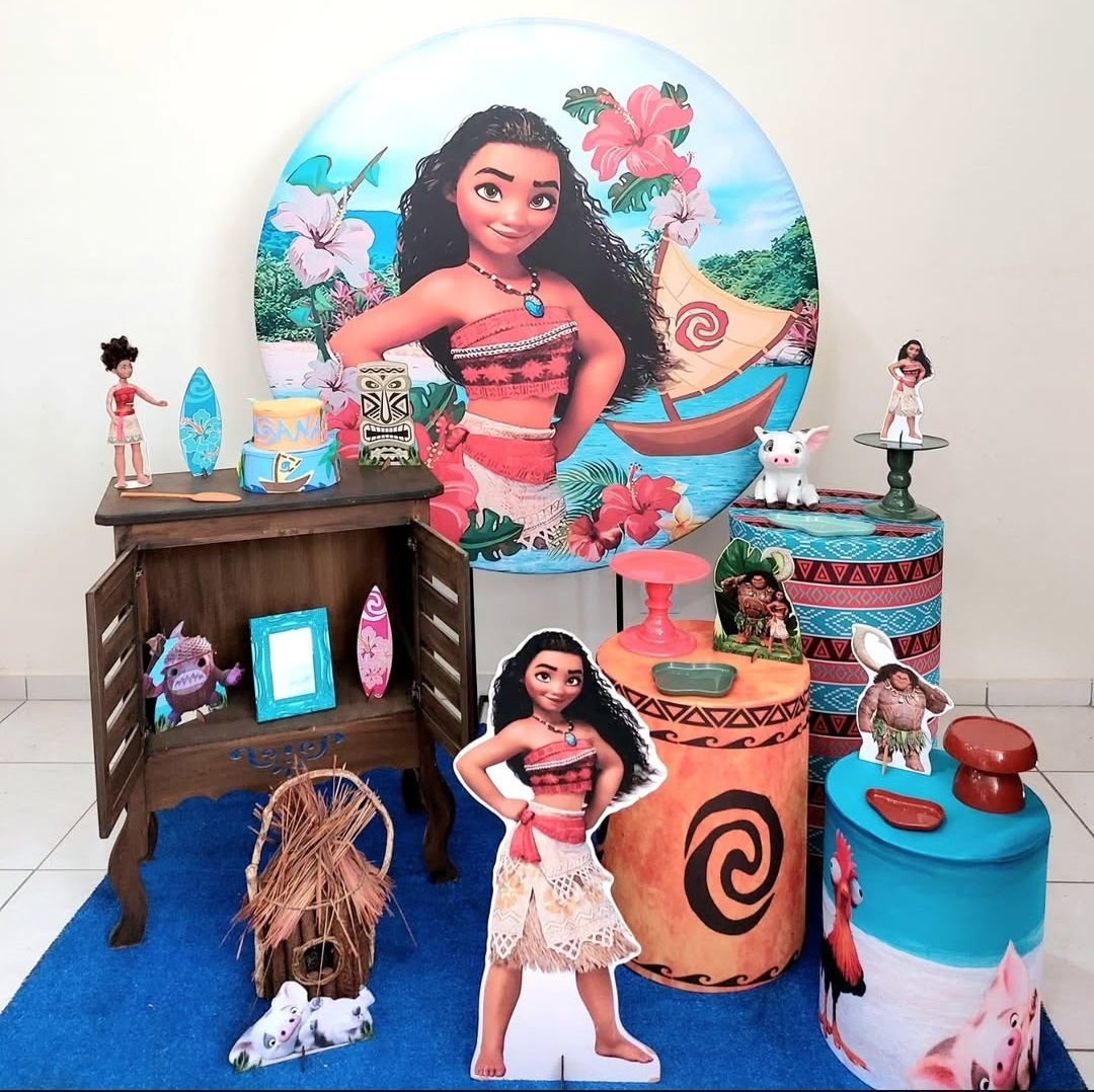 Kit Princesa Moana (Disney) - feste_se_peguemonte