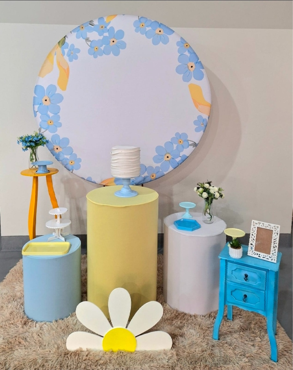 Kit Margarida Ii Azul (Floral) - feste_se_peguemonte