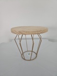 Boleira Base Metal  Redonda Pinus Madeira 20X22  - imagem 2