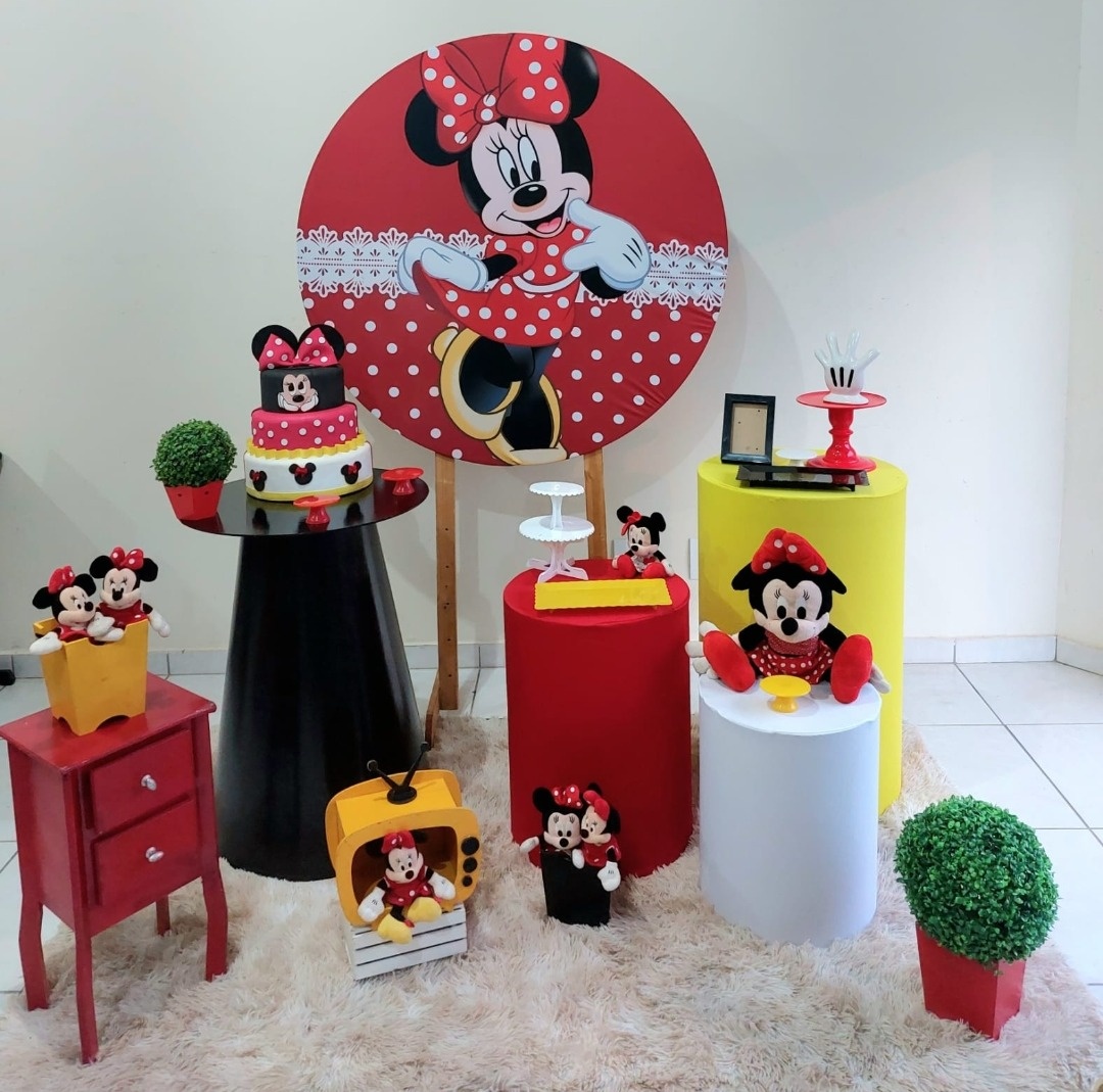 Kit Minnie Mouse Vermelho - feste_se_peguemonte
