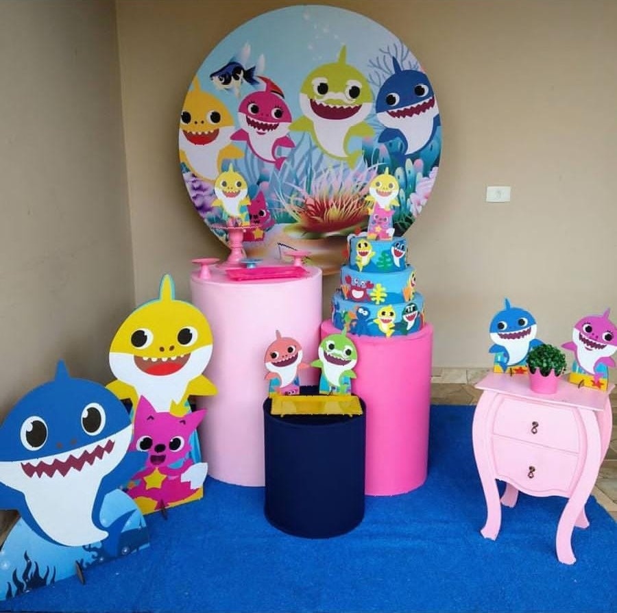 Kit Baby Shark Ii (Rosa) - feste_se_peguemonte