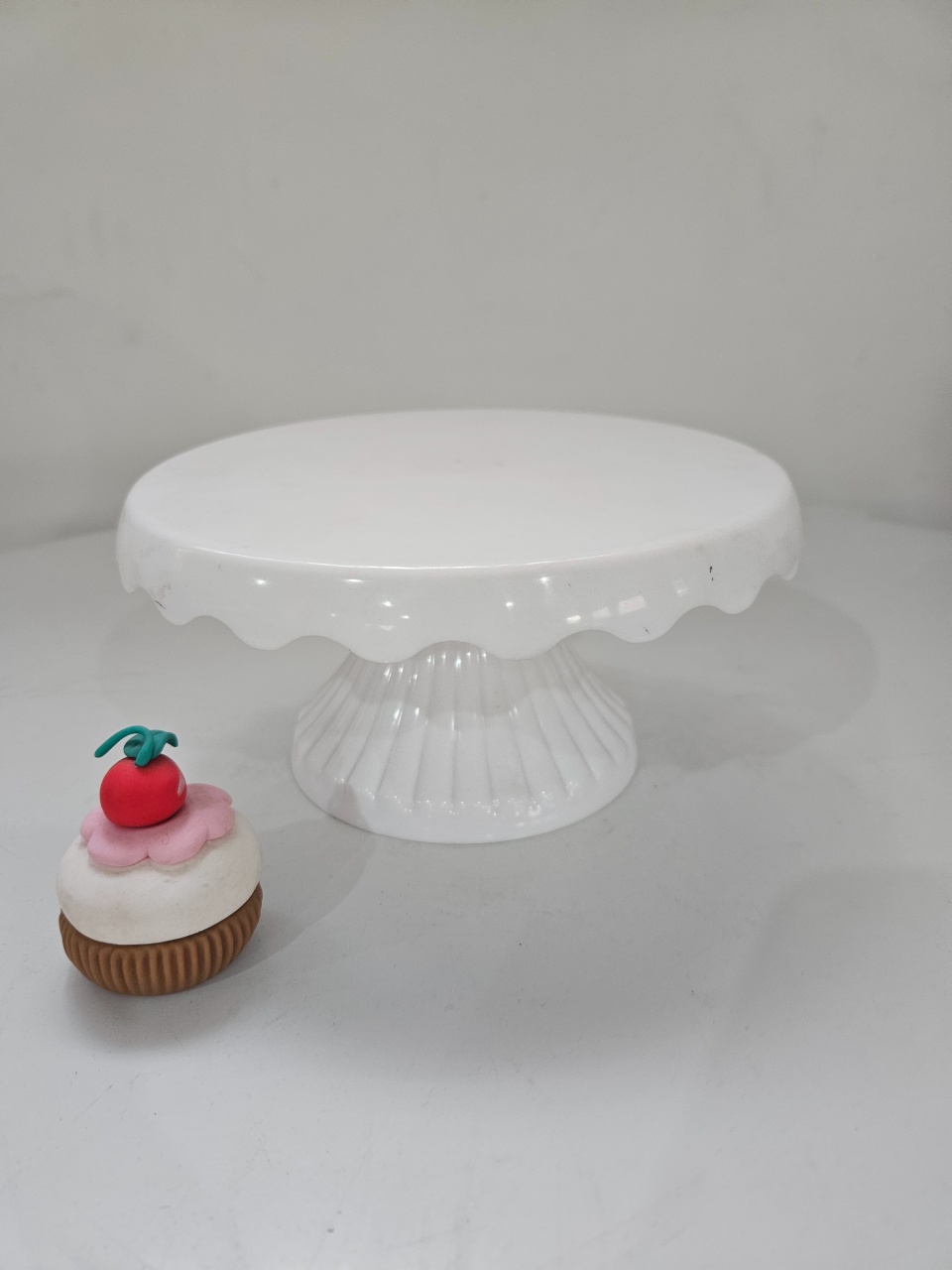 Boleira Baixa Detalhe Na Borda 19X9 Branco  - feste_se_peguemonte
