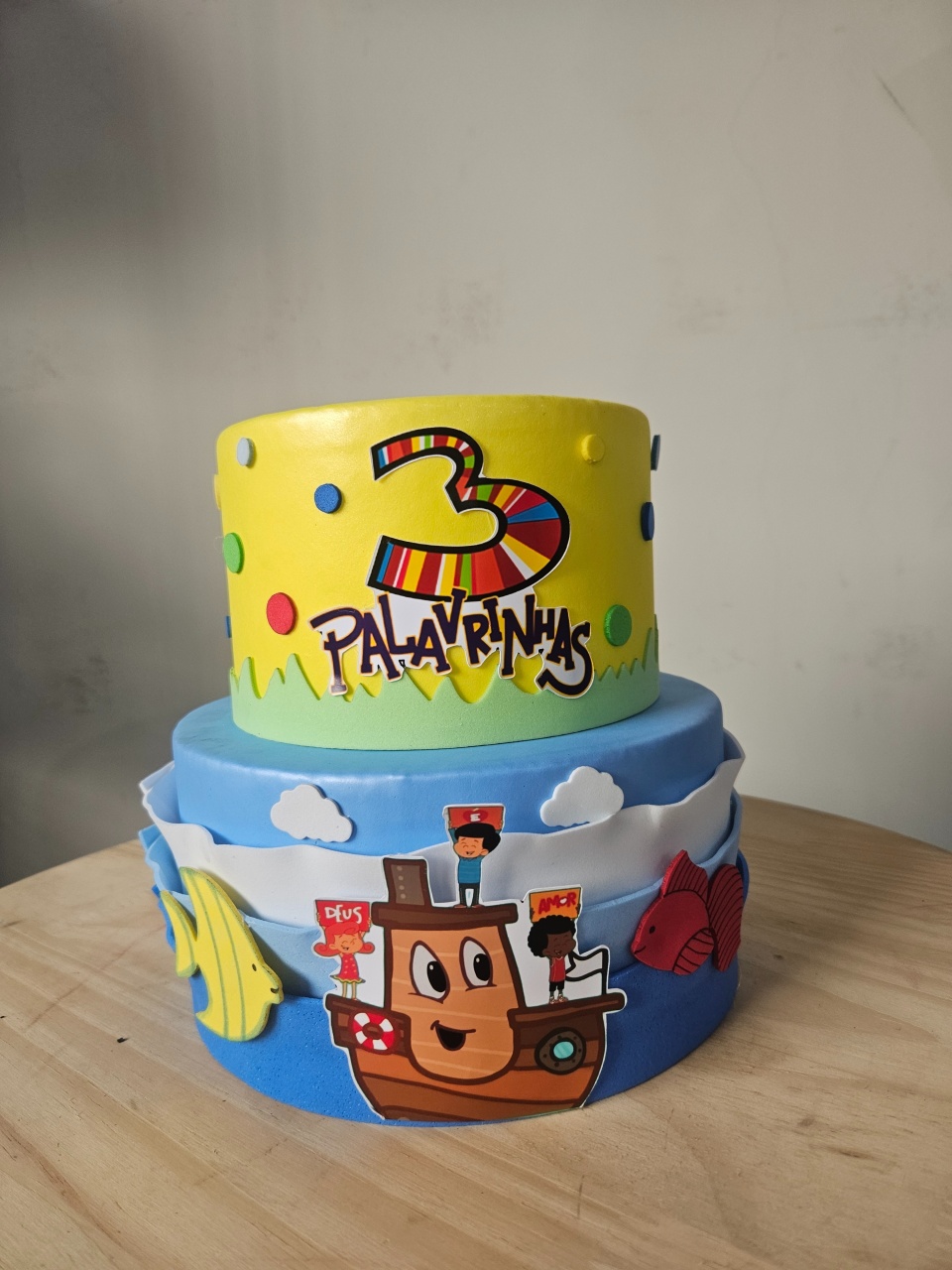 Bolo 2 Camadas 3Palavrinhas - feste_se_peguemonte