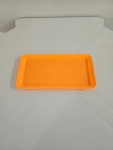 Bandeja 30X16 Laranja Neon Borda Reta Texturizada - imagem 1
