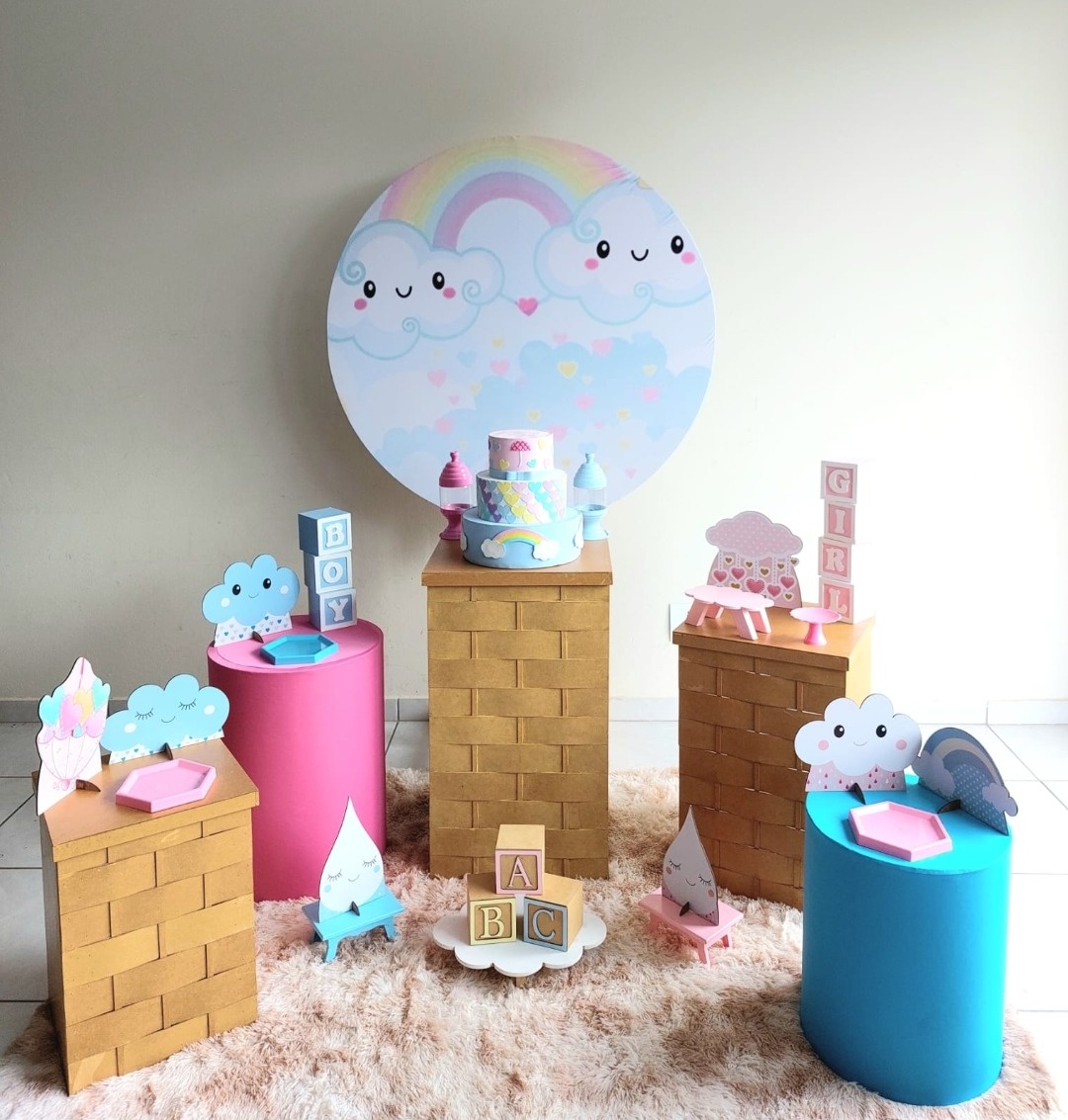 Kit Chá Revelação Chuva de Amor - feste_se_peguemonte
