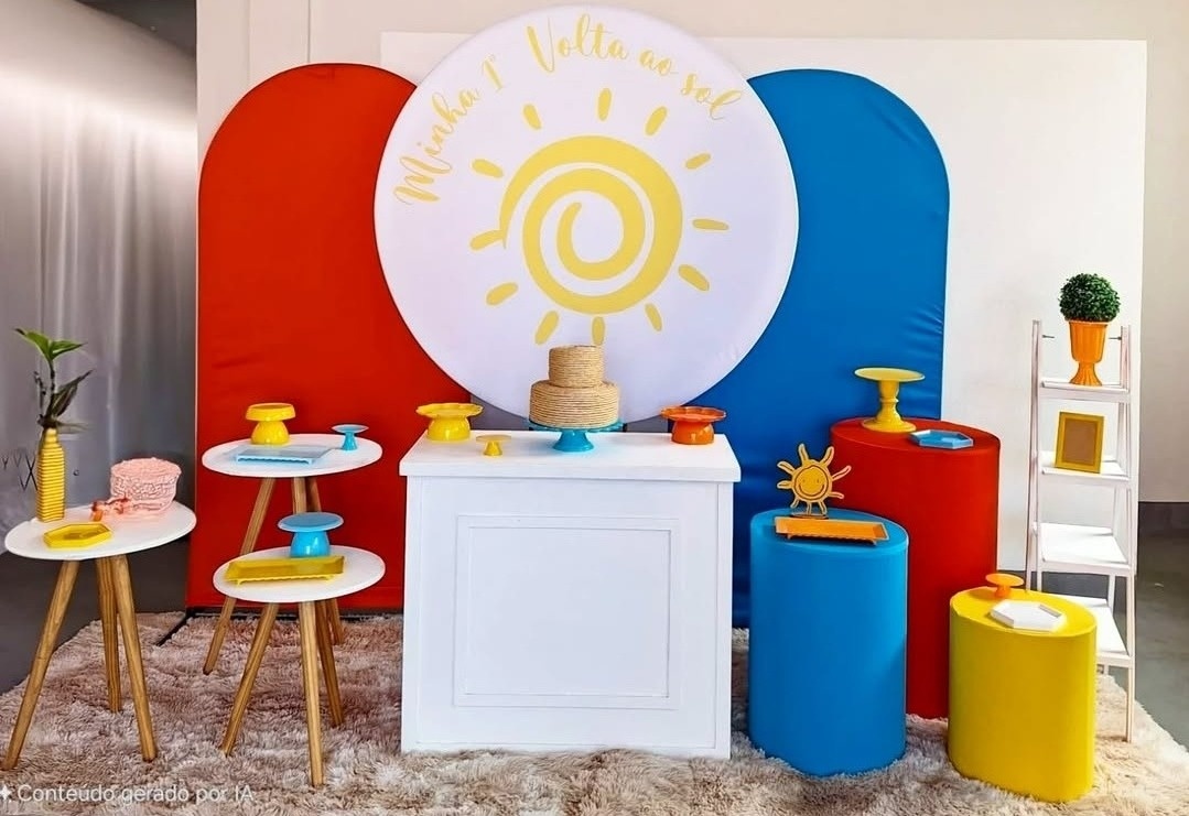 Kit Minha 1O Volta Ao Sol (Aniversário de 1 Aninho) - feste_se_peguemonte