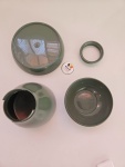 Boleira Cogumelo 16X12 Ou Vaso 15Cm Verde Musgo Kit - imagem 1