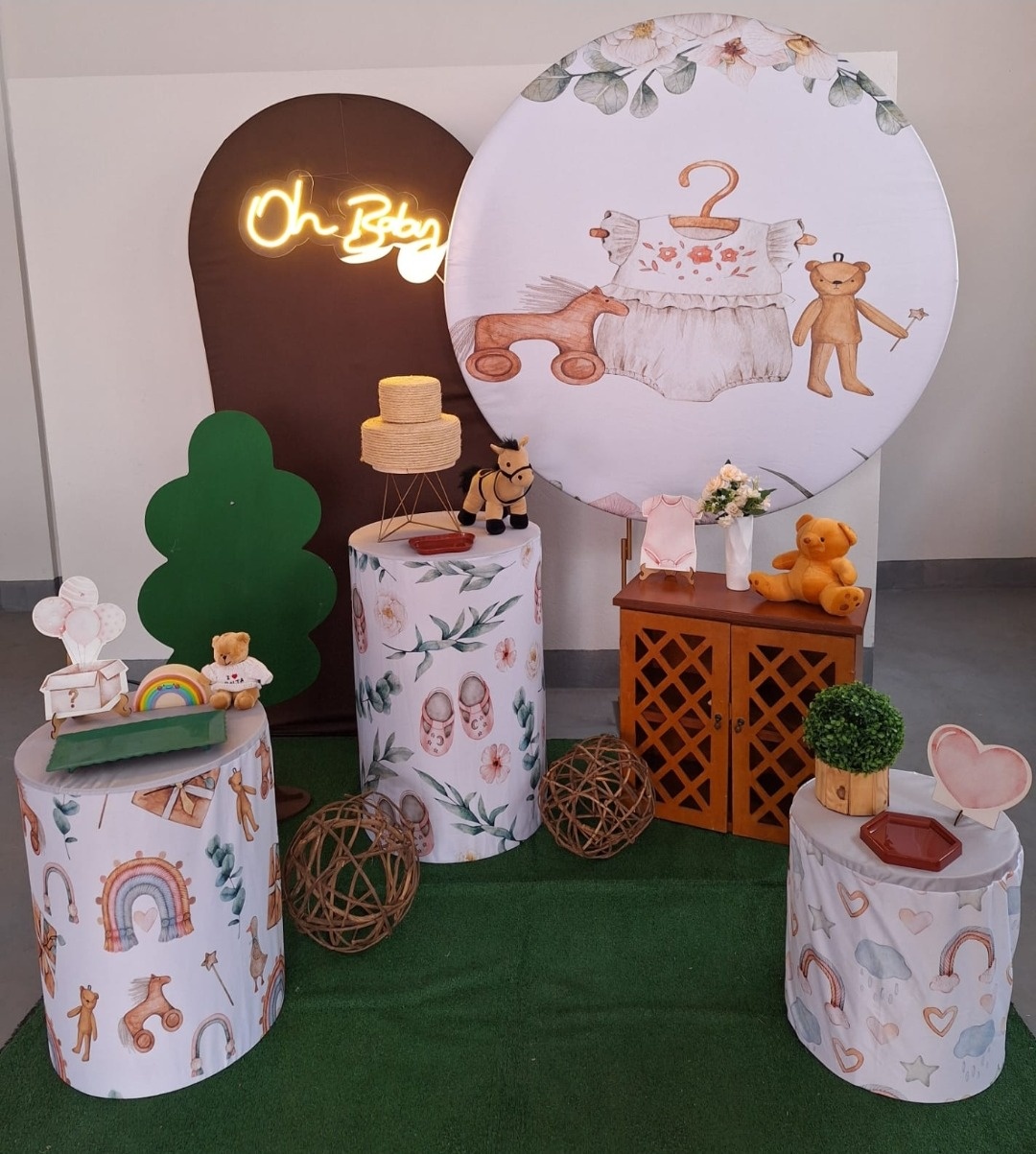 Kit Chá de Bebê Menina (Retrô) - feste_se_peguemonte
