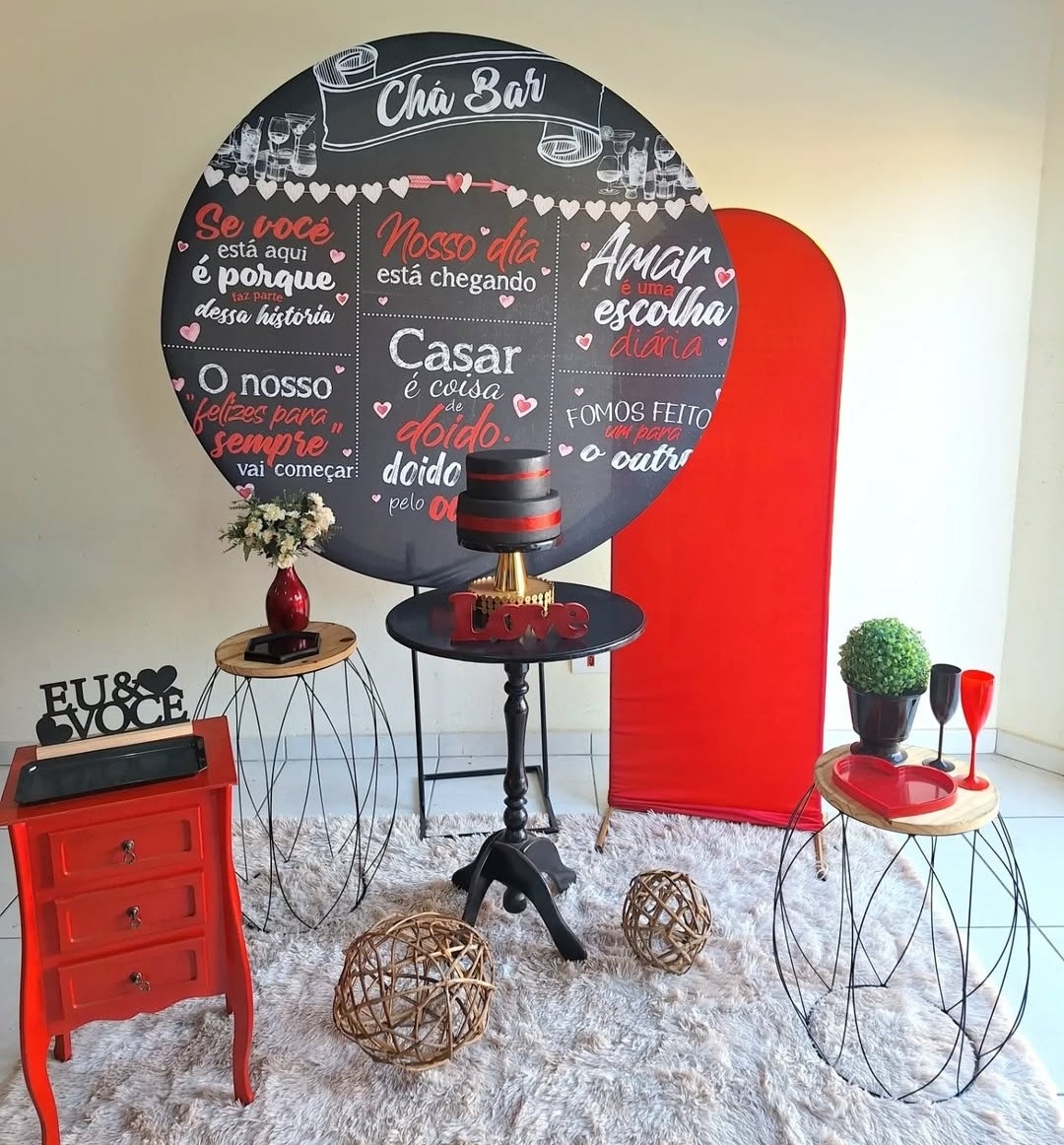 Kit Chá Bar (Preto Vermelho) (Open House, Cozinha, Panela) - feste_se_peguemonte