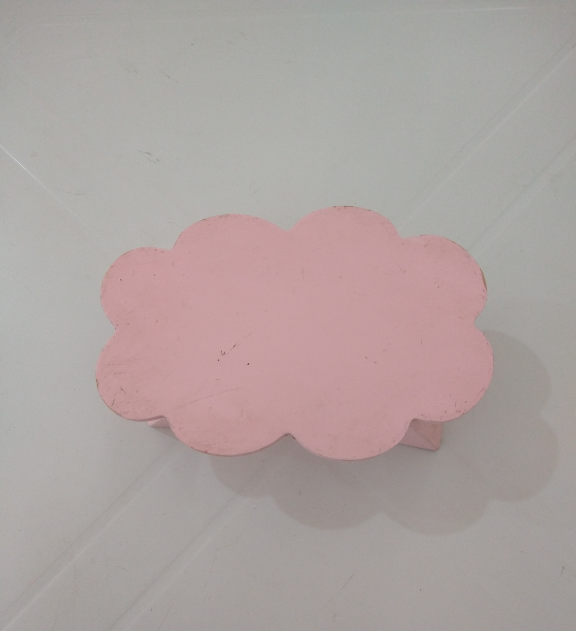 Boleira Madeira Nuvem Rosa 22X15X7 - feste_se_peguemonte