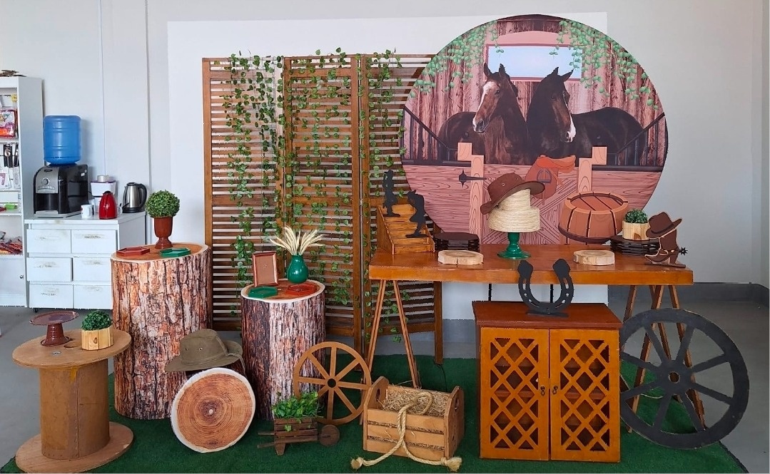 Kit Dupla de Cavalos (Fazenda, Country, Rustico) - feste_se_peguemonte