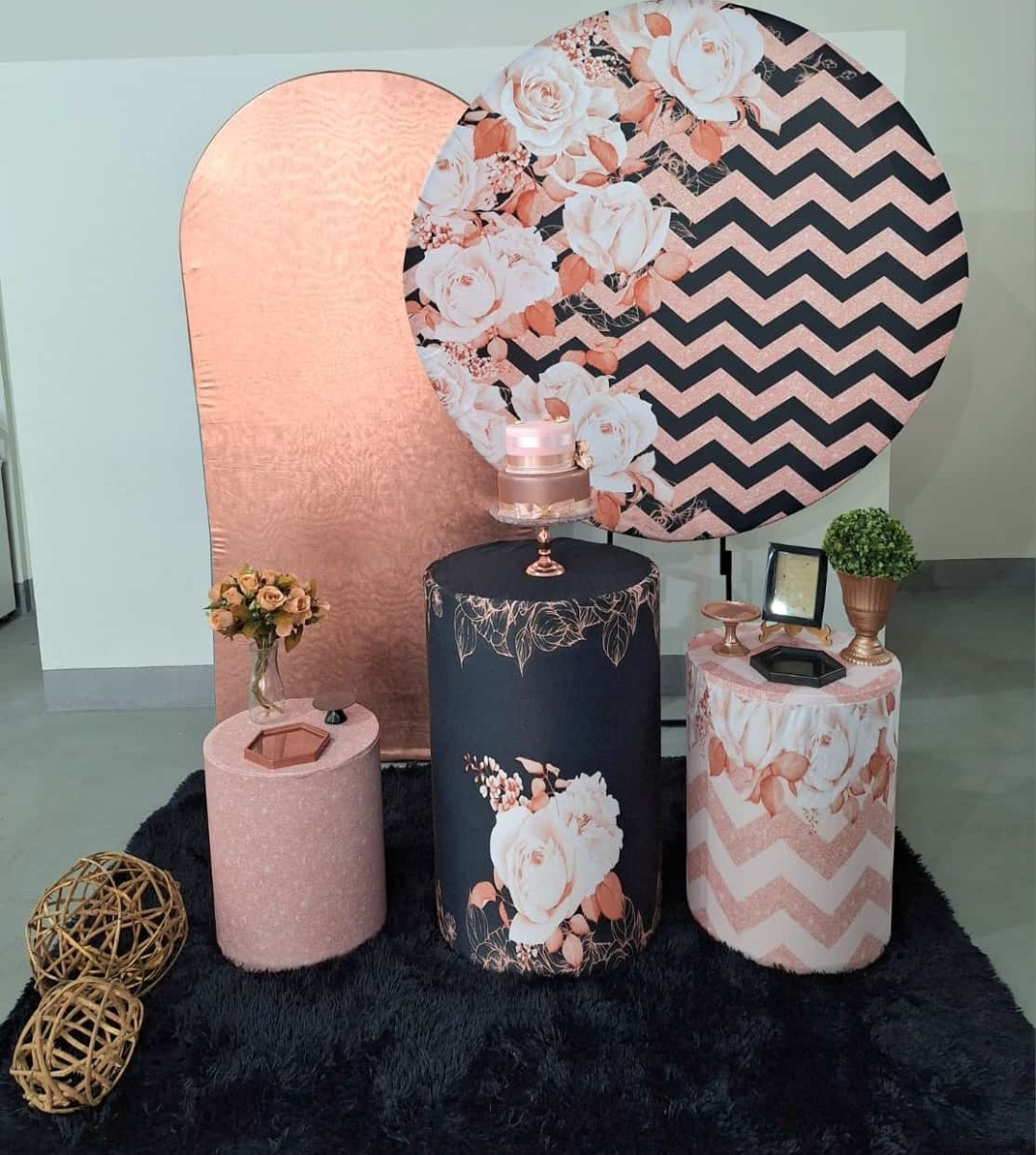 Kit Rosé Chique (Floral) - feste_se_peguemonte