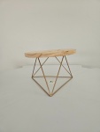 Boleira Base Metal Triangular Pinus Madeira  20X22 - imagem 2