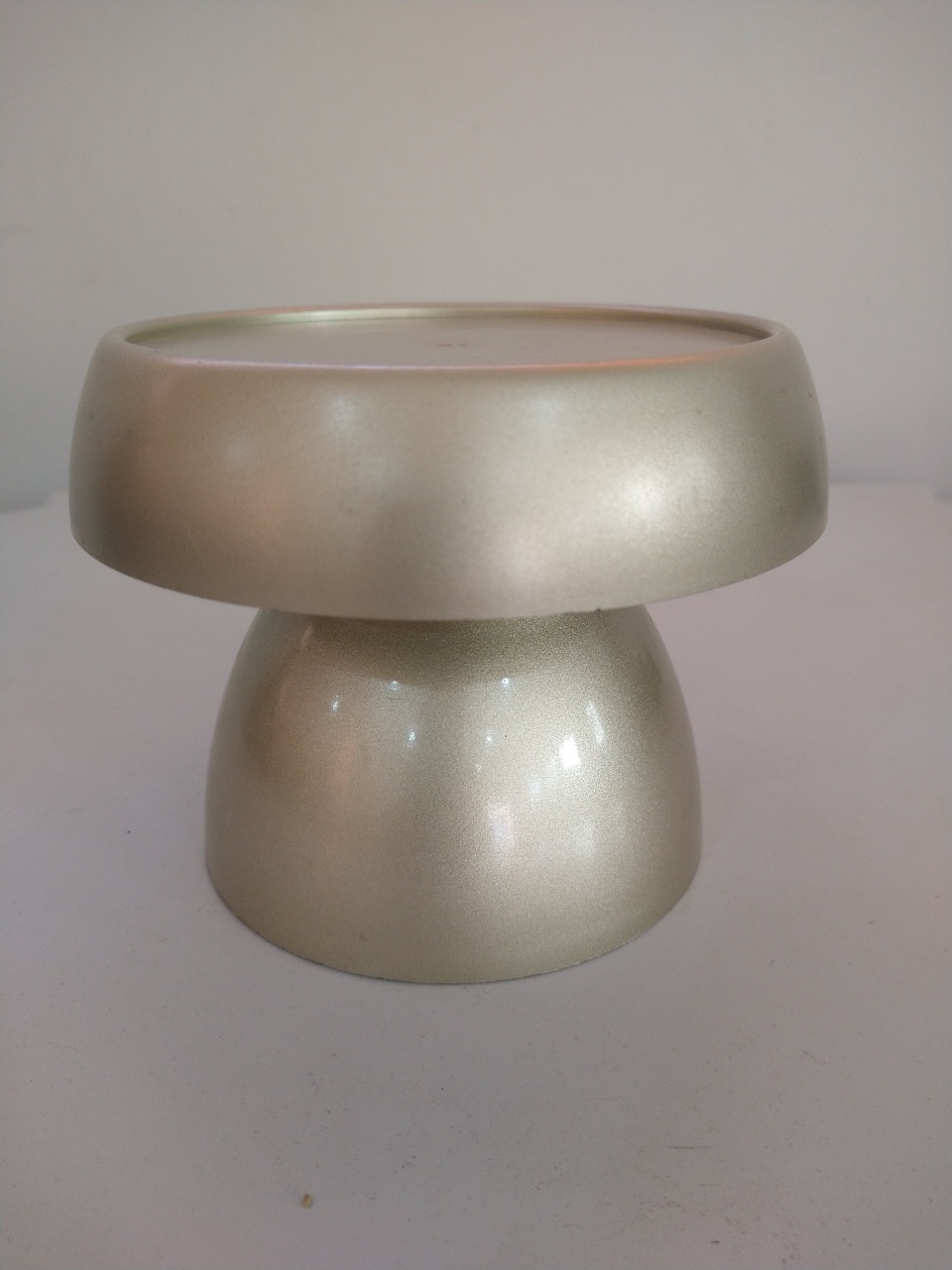 Boleira Cogumelo Borda Larga Dourado 13X12  - feste_se_peguemonte