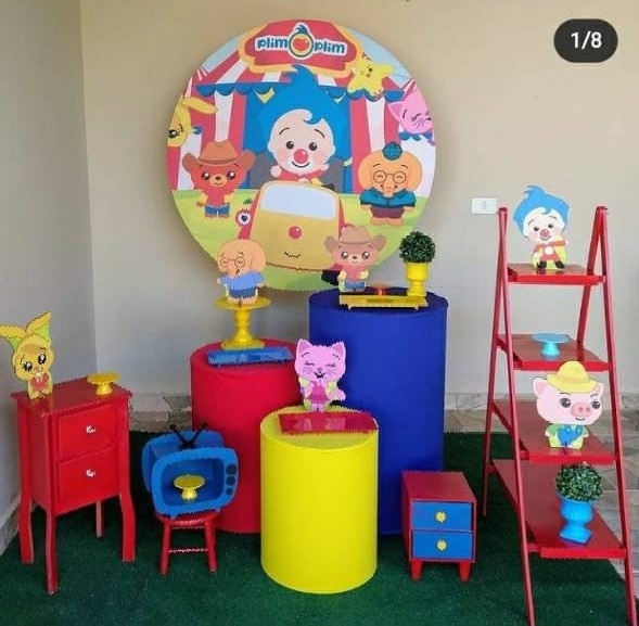 Kit Palhaço Plim Plim (Herói Do Coração) - feste_se_peguemonte