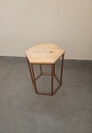 Mesa de Apoio Hexagonal P Rosê Gold  - imagem 1