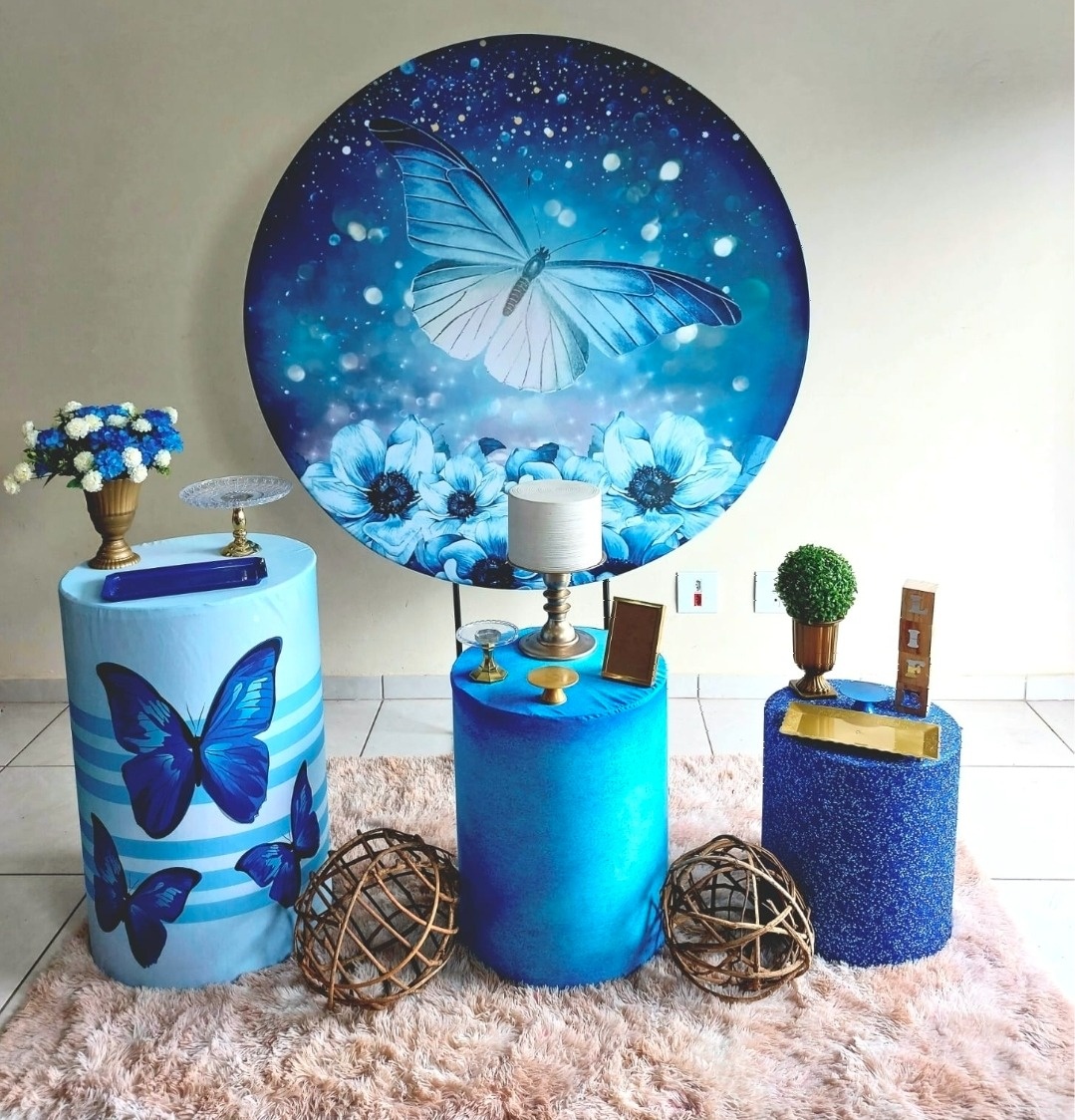Kit Borboleta Azul  - feste_se_peguemonte
