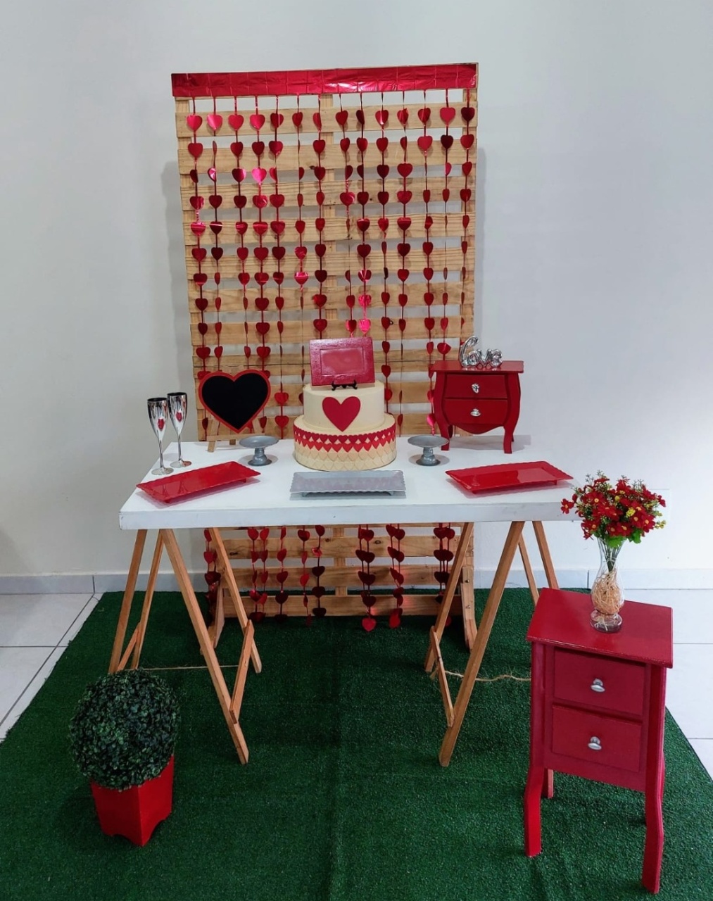 Kit Love Vermelho (Dia dos Namorados, Noivado) - feste_se_peguemonte