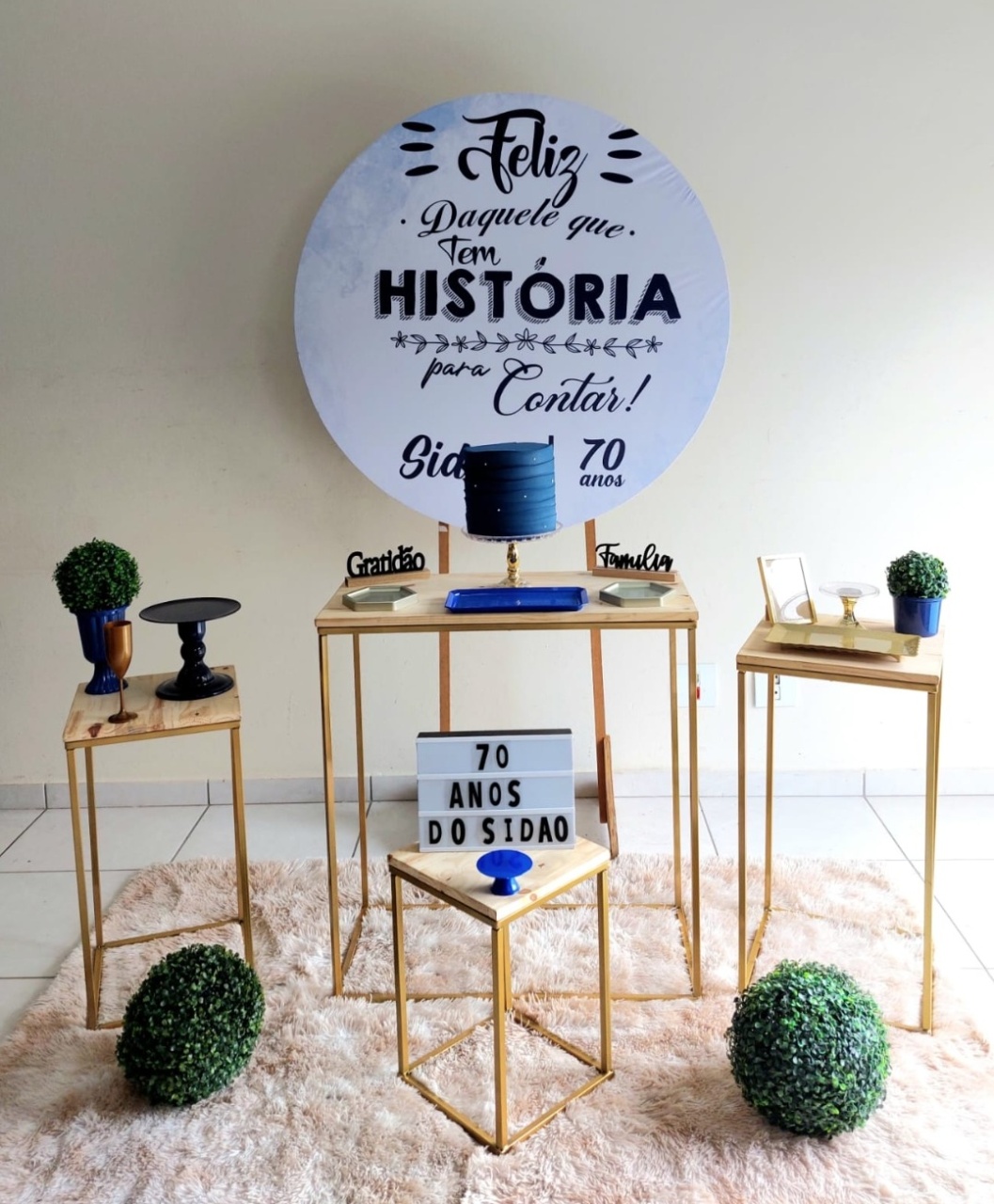 Kit Personalizado (Azul E Dourado) - feste_se_peguemonte