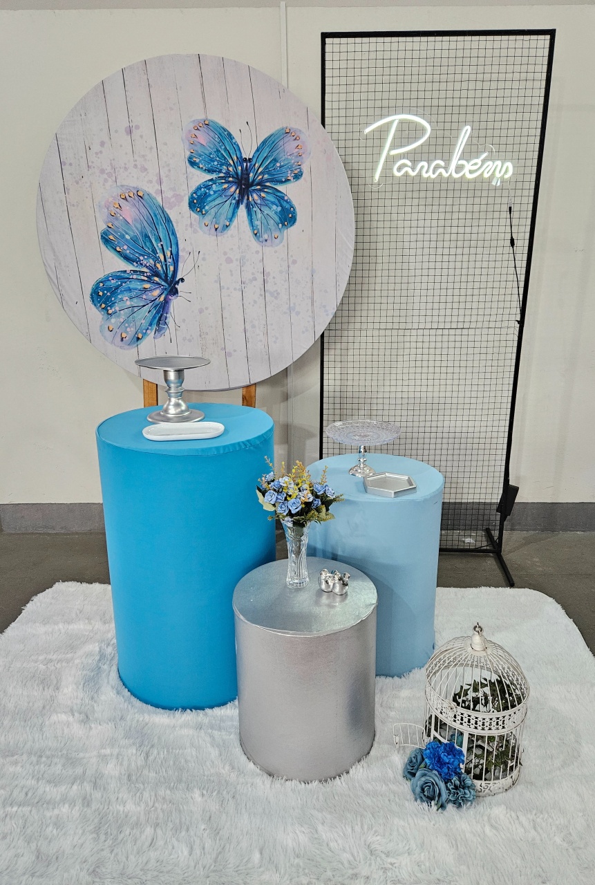Kit Borboletas Azul Suave  - feste_se_peguemonte