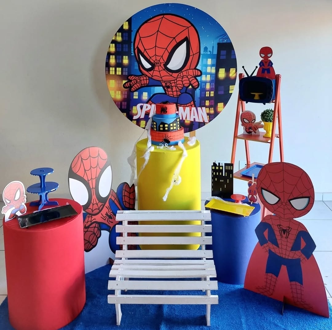 Kit Spider Man Homem Aranha (Super Herói) - feste_se_peguemonte