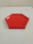 Bandeja Sextavada 17Cm Vermelho  - imagem 2
