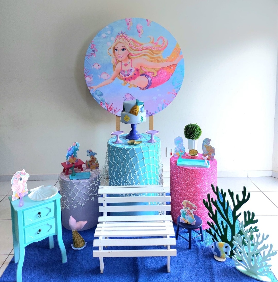 Kit Barbie Sereia  - feste_se_peguemonte