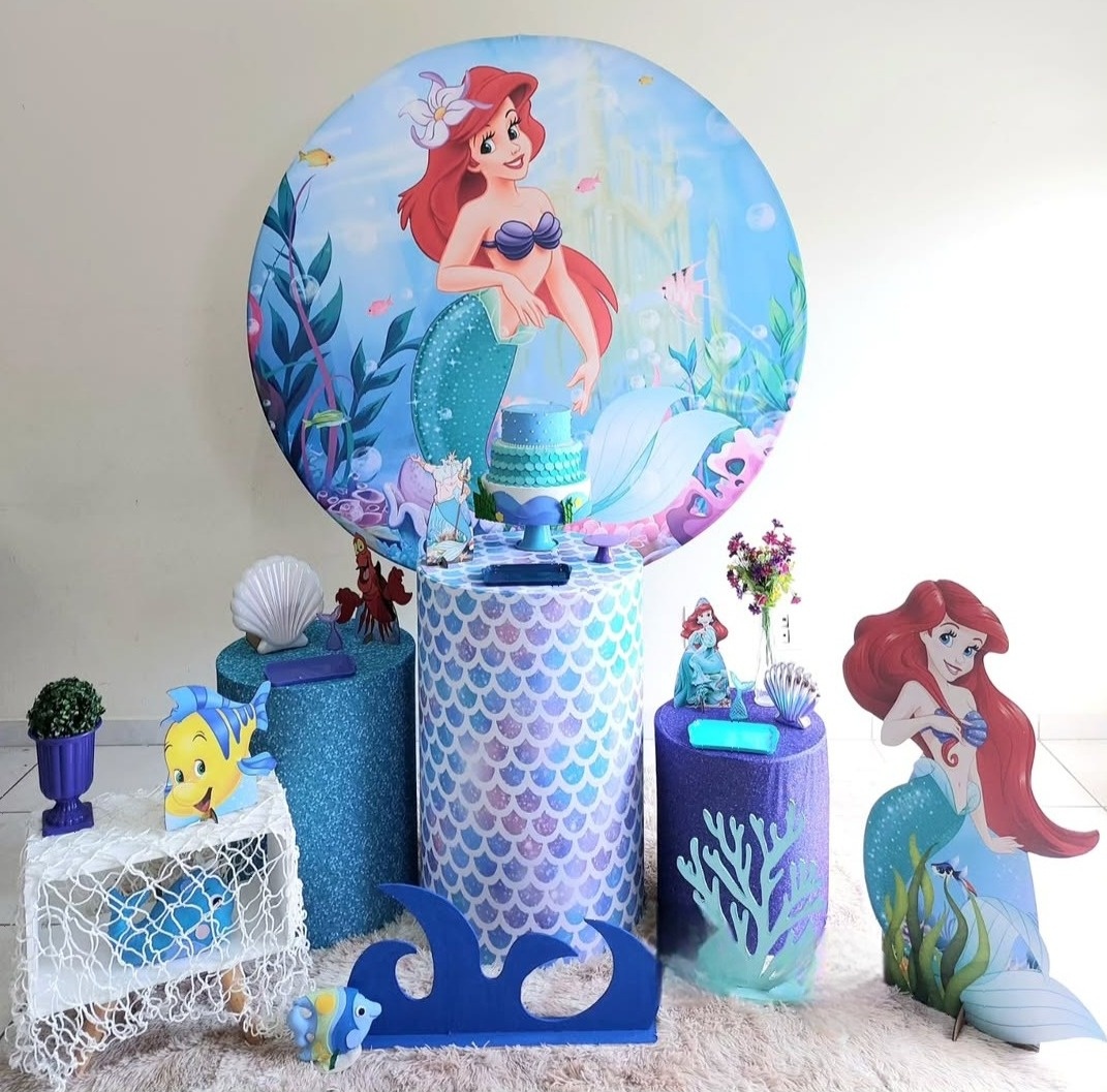 Kit Pequena Sereia (Princesa Ariel) Disney - feste_se_peguemonte