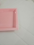Bandeja 31X19 Borda Reta Rosa Claro  - imagem 2