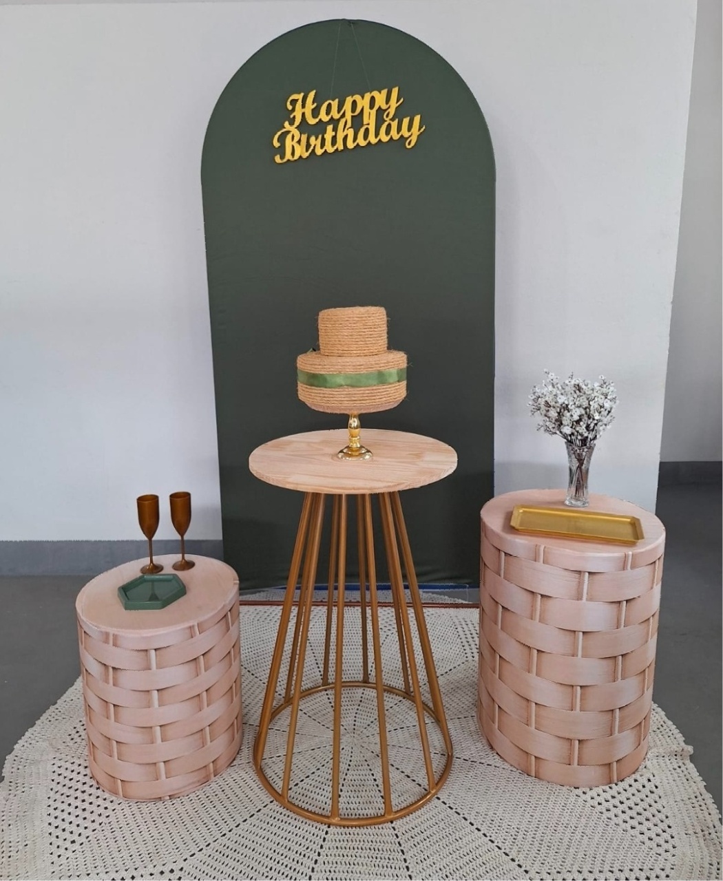 Kit Happy Birthday Verde Clean - feste_se_peguemonte