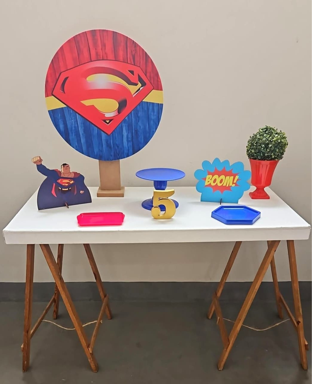 Mini Kit Básico Super Homem (Super Herói) - feste_se_peguemonte