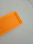 Bandeja 30X16 Laranja Neon Borda Reta Texturizada - imagem 2