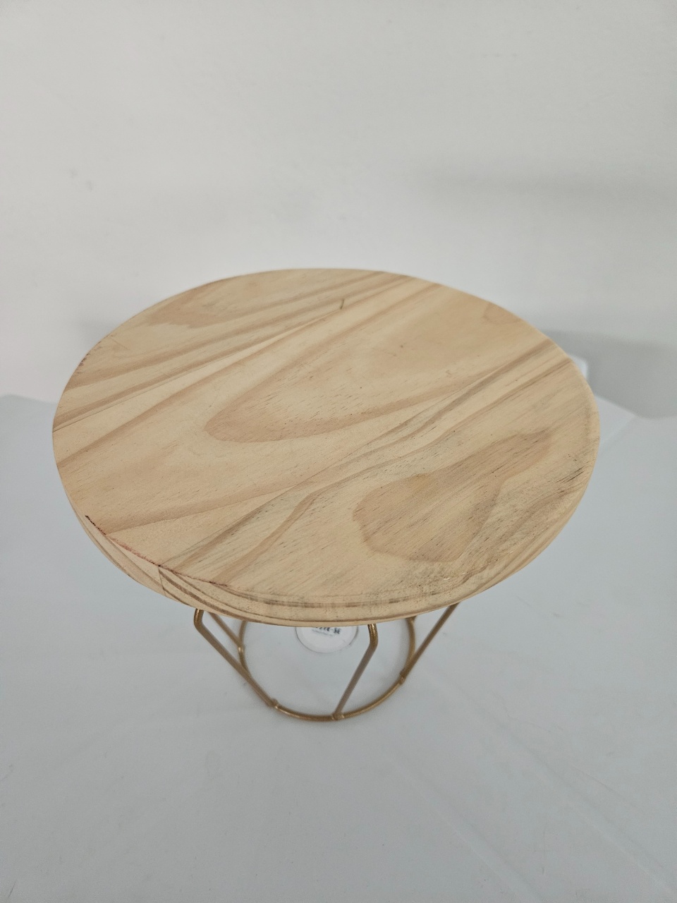 Boleira Base Metal  Redonda Pinus Madeira 20X22  - feste_se_peguemonte