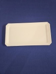 Bandeja 30X16 Branca Borda Reta Texturizada  - imagem 2
