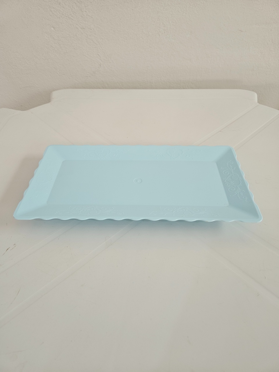 Bandeja 30X15 Azul Candy   - feste_se_peguemonte