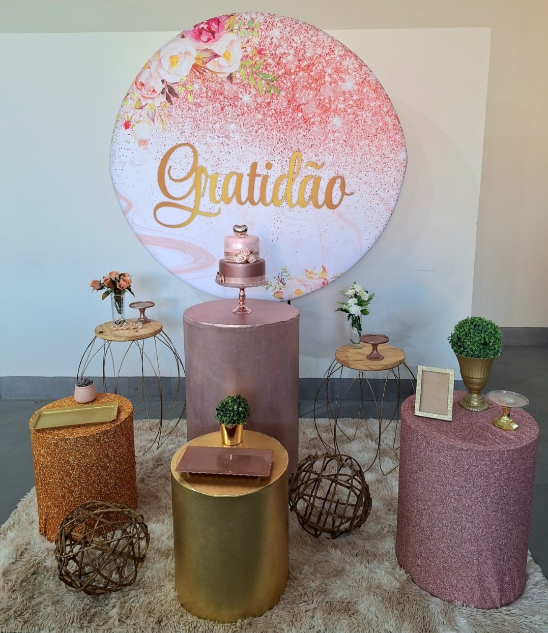 Kit Gratidão Rosê E Dourado - feste_se_peguemonte