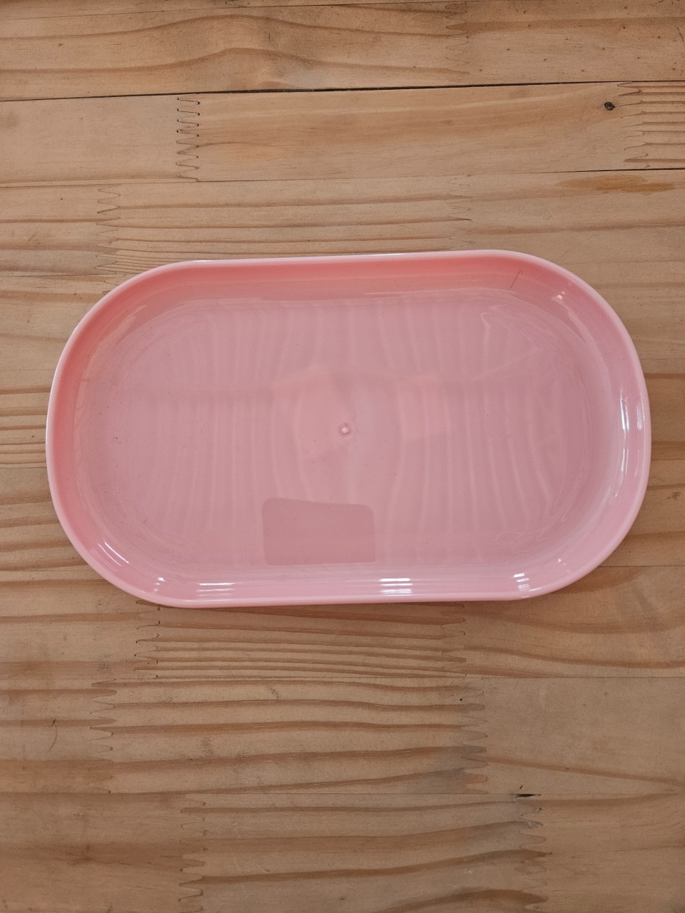Bandeja Oval 22X13 Rosa Bebê  - feste_se_peguemonte