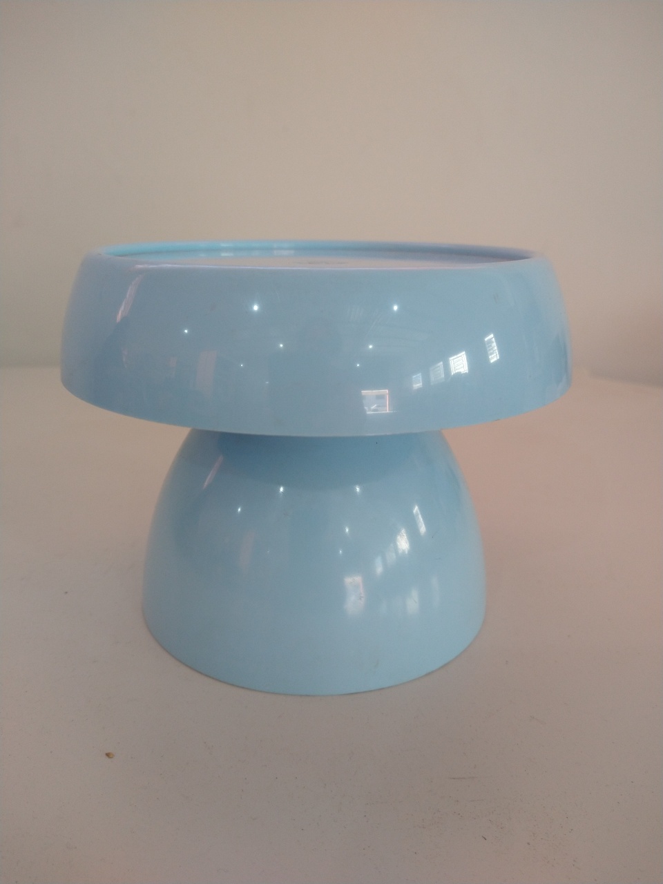 Boleira Cogumelo Borda Larga Azul Bebê 13X12   - feste_se_peguemonte