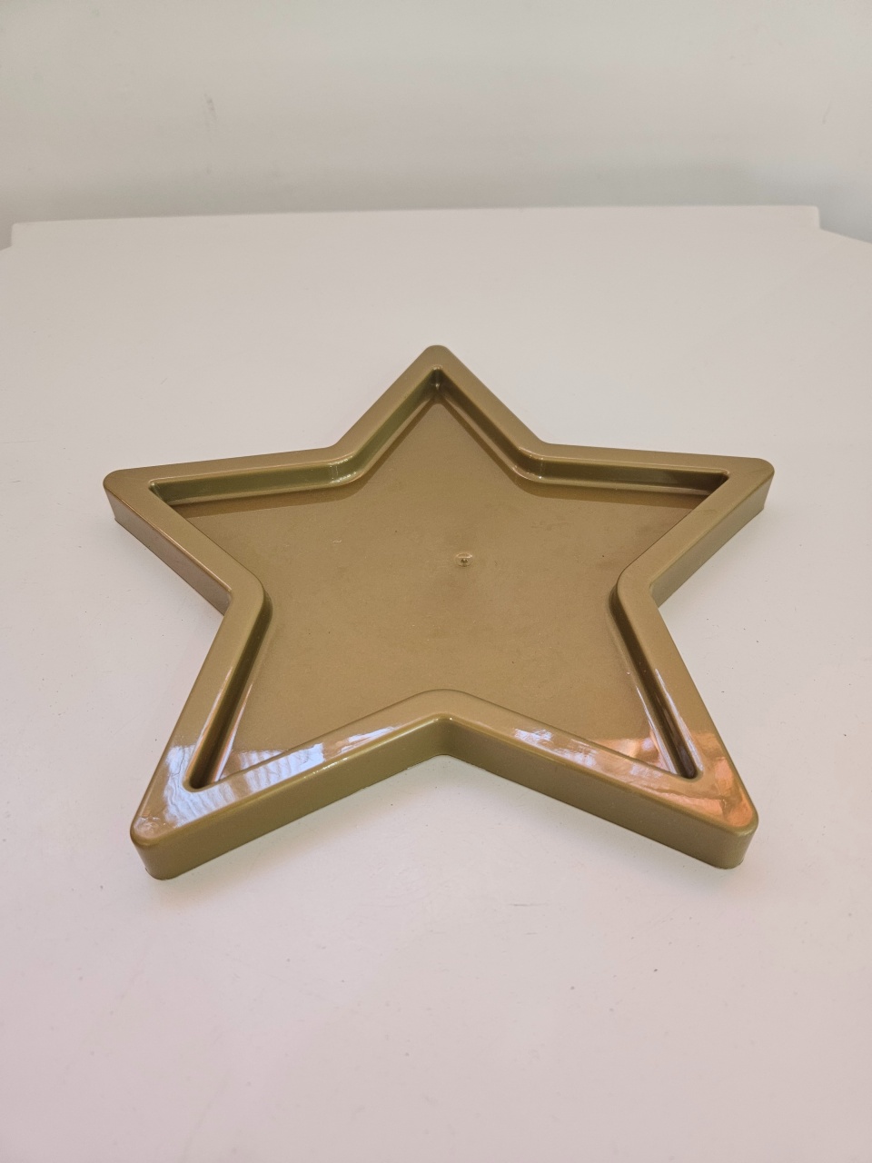 Bandeja Estrela 25Cm Dourada - feste_se_peguemonte
