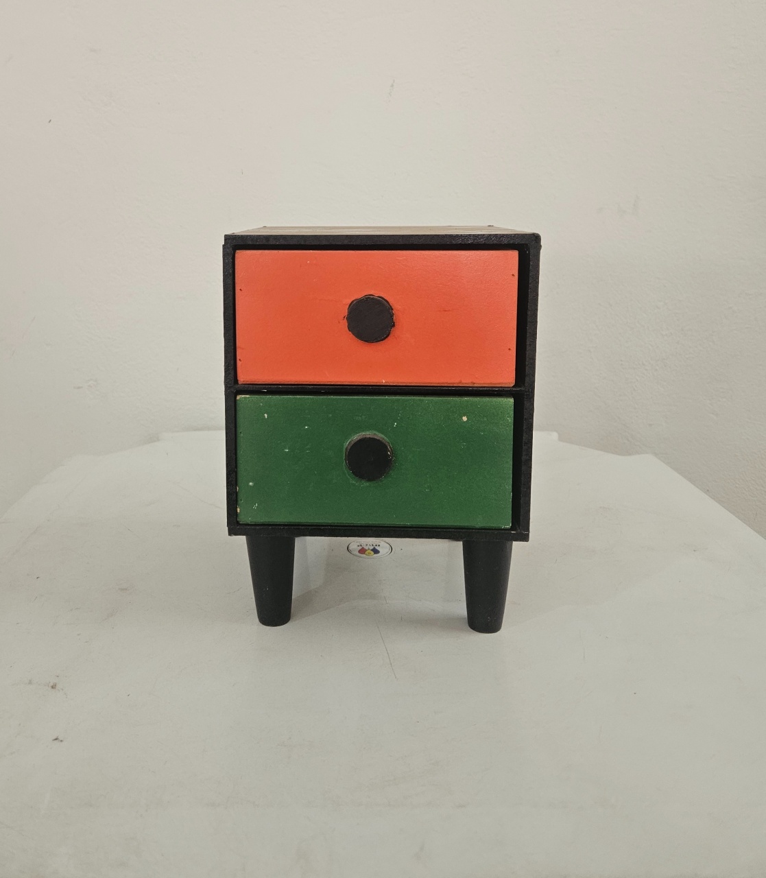 Mini Gaveteiro Preta Laranja E Verde - feste_se_peguemonte