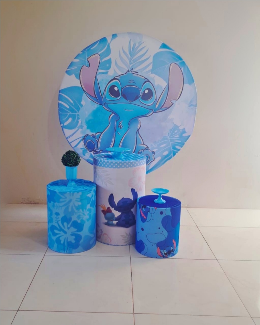 Kit Stitch Azul - Básico - comdecoracaofestas
