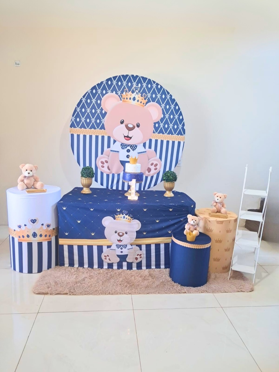 Kit Urso Principe - Luxo - comdecoracaofestas