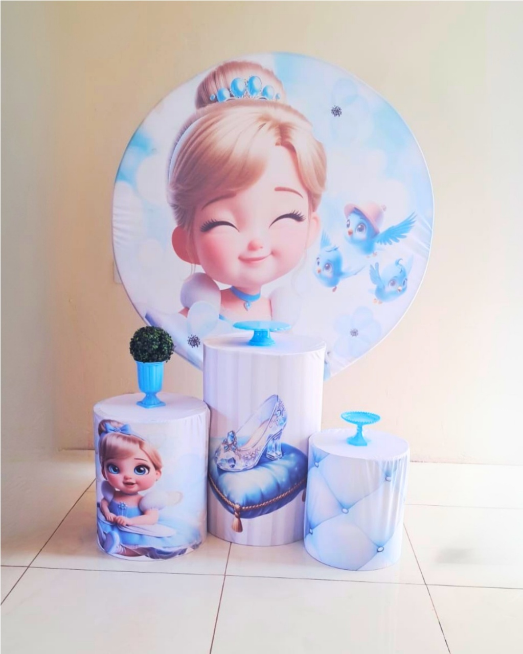 Kit Cinderela Baby - Básico - comdecoracaofestas