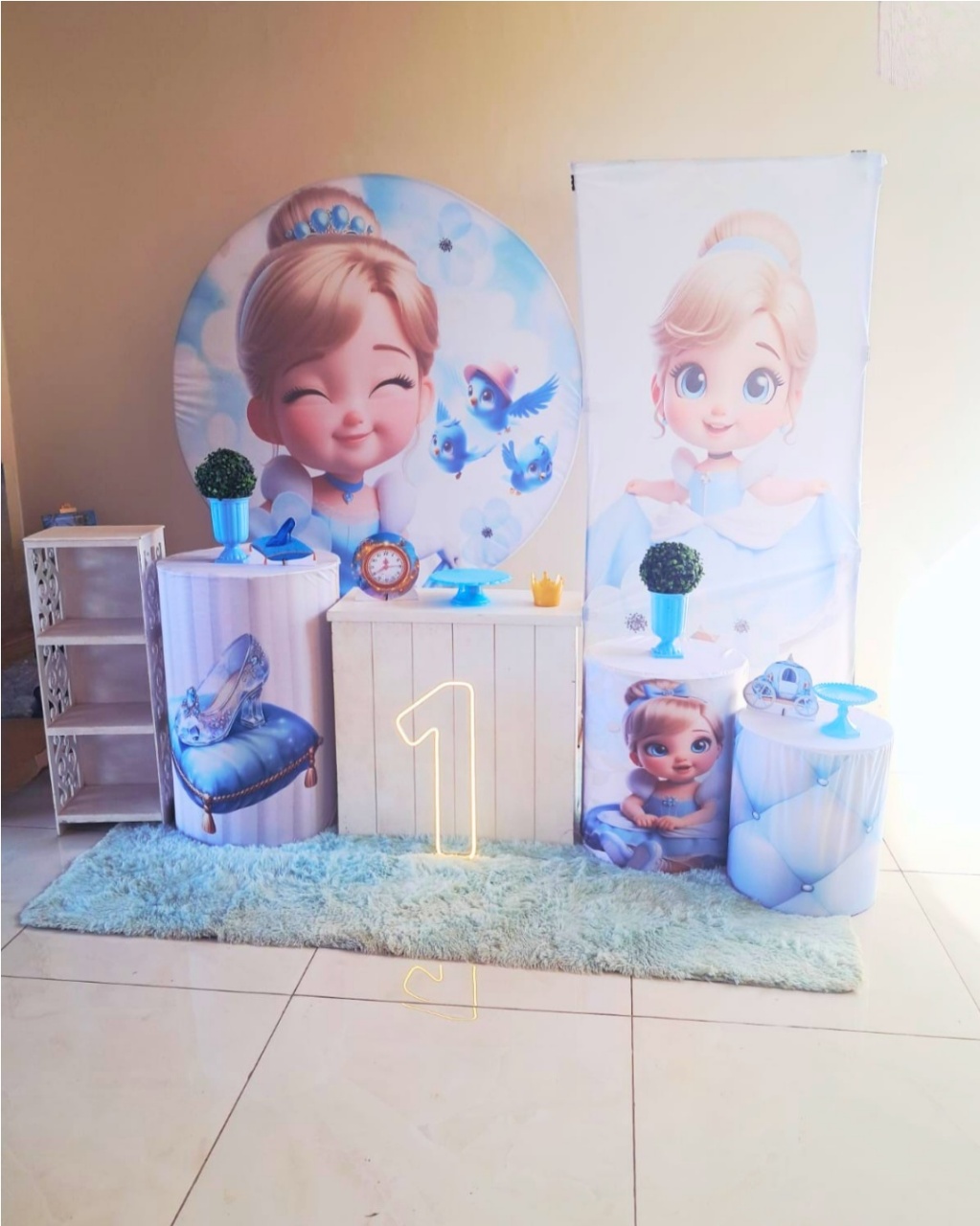 Kit Cinderela Baby - Luxo - comdecoracaofestas