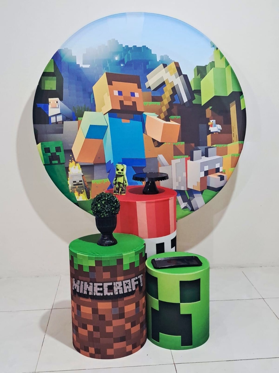 Kit Minecraft - Básico - comdecoracaofestas