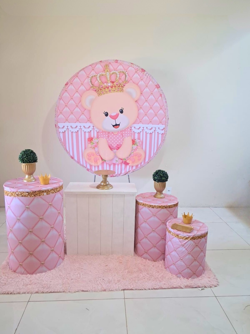 Kit Princesa Ursa - Essencial - comdecoracaofestas
