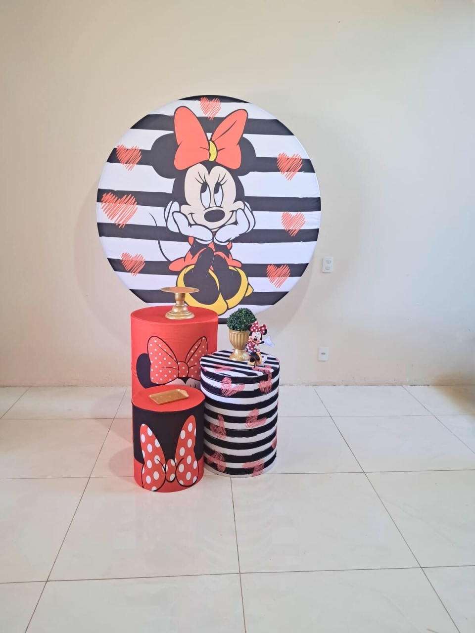 Kit Minie Vermelho E Preto - Básico - comdecoracaofestas