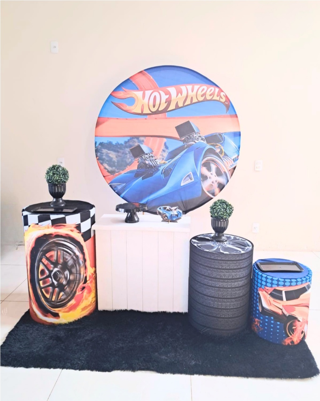 Kit  Hotwheels - Essencial  - comdecoracaofestas