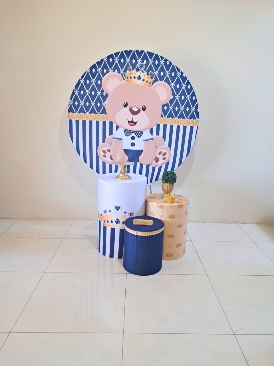 Kit Urso Principe - Básico - comdecoracaofestas